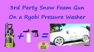 3rd Party Snow Foam Cannon Lances on Ryobi Pressure Washer.