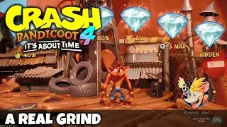 Crash Bandicoot&trade; 4  It's About Time | The Hazardous Wastes | A REAL GRIND | ALL BOXES & HIDDEN GEM!!