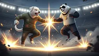 🔥 Battle of Honor: Panda vs Dog  Epic Pixar-Style Fight Movie Revenge, Power & Wrestling Story in 4K