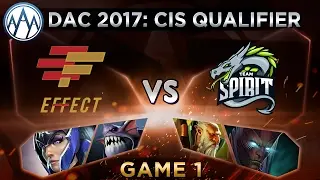 Effect vs Team Spirit Game 1 - DAC 2017 CIS Qualifier: Playoffs - @LyricalDota @LacosteDota
