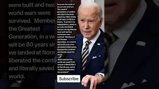 Biden - said that the US Army saved the world from fascism in World War II (Quotes)
