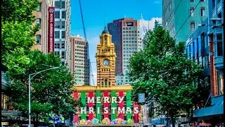 Birds of Australia Goes to Town | Walking Melbourne CBD at Christmas 🇦🇺🐦