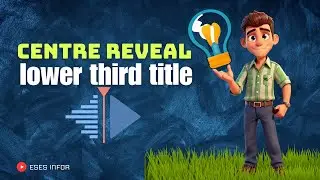 KDENLIVE: How to Create Centre Reveal lower third title