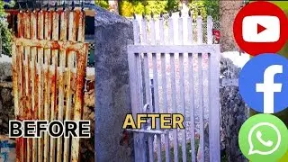 Working Home paint video purane gate ko paint Kiya naya ho Gaya before after #painting&nbsp;#oilpainting