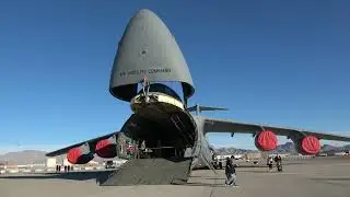 Aviation Nation 2022 Nellis Air show C-5 Galaxy Walk around