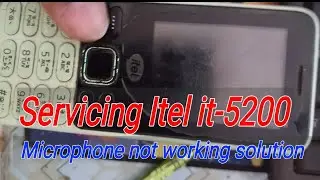  button mobile phone  Itel IT5200, micro speaker not working servicing solution.