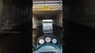 Headed South☀️-under bridge-#gtx #seadoo