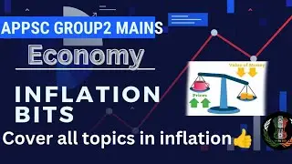 Economy Inflation mcqs|Economy bits|Appsc/Tspsc |full inflation bits Appsc group2 mains 2024