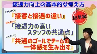 #160 【接遇力向上の基本的な考え方＜総集編＞】①接客と接遇の違い②接遇力の高いスタッフの共通点③共通のゴールでチームの一体感を生み出す