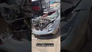 Ferrari 2020 Model in Scrap yard Sajaa industrial area Scrap cars in Dubai | super cars dxb