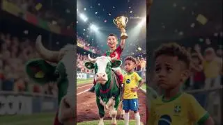 Neymar Vs Ronaldo cow race. #shorts