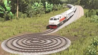 Tikungan Kereta Api Miring VS Rel Keong