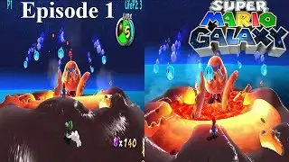 Super Mario Galaxy Multiplayer (Walkthrough FR) &eacute;pisode 1: Introduction & Plan&egrave;tes &oelig;ufs
