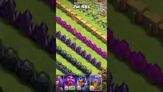 all level wall vs earthquake spell #youtubeshorts #shortvideo #clashofclans