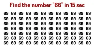 Can You Find the Hidden Number? 🤯 | Brain Test Puzzle