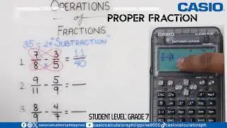 CASIO fx-570ES Plus-2 Transparent Operations of Fractions