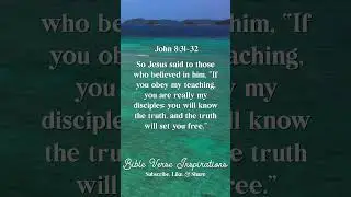 The truth will set you free, Bible Study, Bible Verse Inspirations, Encouragement, Faith #shorts