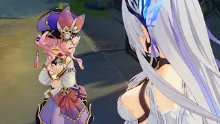 Dori meets Skirk then talks about Alice... (Genshin Luna I Cutscene)