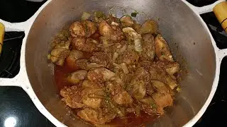 Um delicioso fígado de frango com macarrão alho e óleo 🍝😋