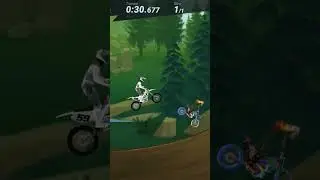 Skill or luck? Mad skills motocross 3 #madskillsmotocross3 #fastlap #gaming #fun #whip #scrub