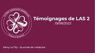 Pré-rentrée LAS 2 2022 : Témoignages tuteurs LAS 2 🥰