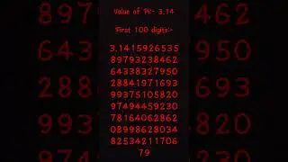 Pi first 100 digits