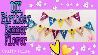 How to make birthday banner/birthday banner kaise banaye/birthday banner video/birthday decoration