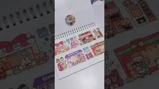 cute washitape sticker🌈 #shorts #youtubeshorts #fyp #stationery #journal #sticker #unboxing