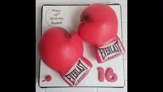 Boxing Gloves Cake