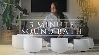 5-Minute Crystal Singing Bowl Sound Bath | Energise & Reset Your Energy