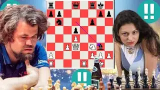 Carlsen vs Kosteniuk Endgame Mastery Display