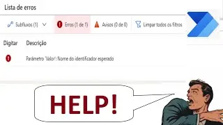 Power Automate Desktop: Erro no Power Fx no AddColumns de Nome do identificador esperado