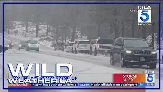 Snow slams San Bernardino Mountains amid winter storm