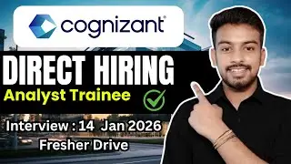 Cognizant Direct Hiring Announced ! OFF Campus Drive For 2026, 2025, 2024 Batch | Fresher
