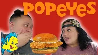 Popeyes NEW Spicy Flounder Fish Sandwich Review!