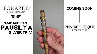 Leonardo Momento Zero Fountain Pen - Pausilya - Silver Trim coming soon at penboutique.com