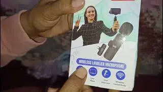 Mak Wireless Lavalier Microphone Unboxing Review | Mak Wireless Lavalier Microphone | Unboxing Video