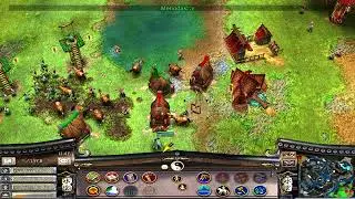 Battle Realms Zen Edition: 2 vs 3 vs 3 Nightvol AI - Ophidian River