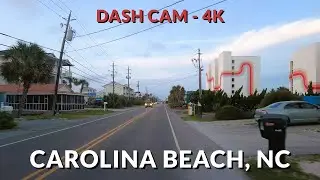 🚗 Drive through Carolina Beach, North Carolina in 4K! 🏖️