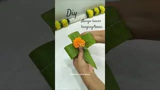 Diy mango leaves decorations idea/toran #diy #shorts #trending#viral#craft#yt  #varalakshmi #ganesh