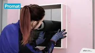 Instalaci&oacute;n de PROMASTOP&reg;-B para el sellado de huecos de paso de instalaciones