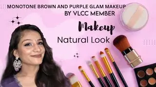 Monotone  brown And Purple Glam Makeup Look|| Makeup On Ethnic Indian Outfit#makeup#glam#shorts 