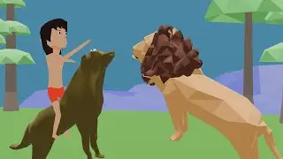 A LOYAL DOG Saved Jungle Boy: Animals Animation