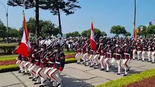 Carnaval de Arequipa por Banda de m&uacute;sica MGP  Show C&iacute;a. Naval Juan Fanning - Parque  Faro. #mgp2022