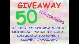 GIVEAWAY  WE HIT 50 .... ZANINI BOX AUG/SEPT