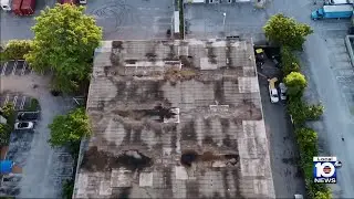 Storage building damaged after fire in Miami Gardens