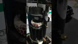 The inside of scroll compressor.