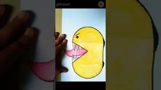 Pac-Man Animation Drawing #shorts #youtubeshorts