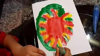 3 paint challenge and how to make a papper envelope