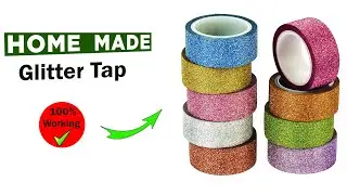 how to make glitter tape | how to make glitter tape at home |